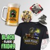 PACCO CONTAGIO | Maglia Black Plague + Boccale Peste Colga 0.30 + Spilla + 4 Sottobicchieri