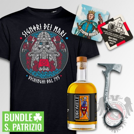 SKÅL PACK | Signore dei Mari Tshirt + 1 Mead + 1 Bottle Opener + 4 Coasters