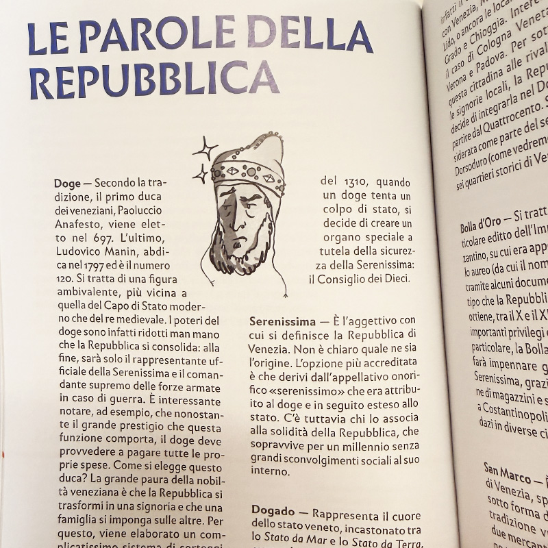 Detail of book on Venice