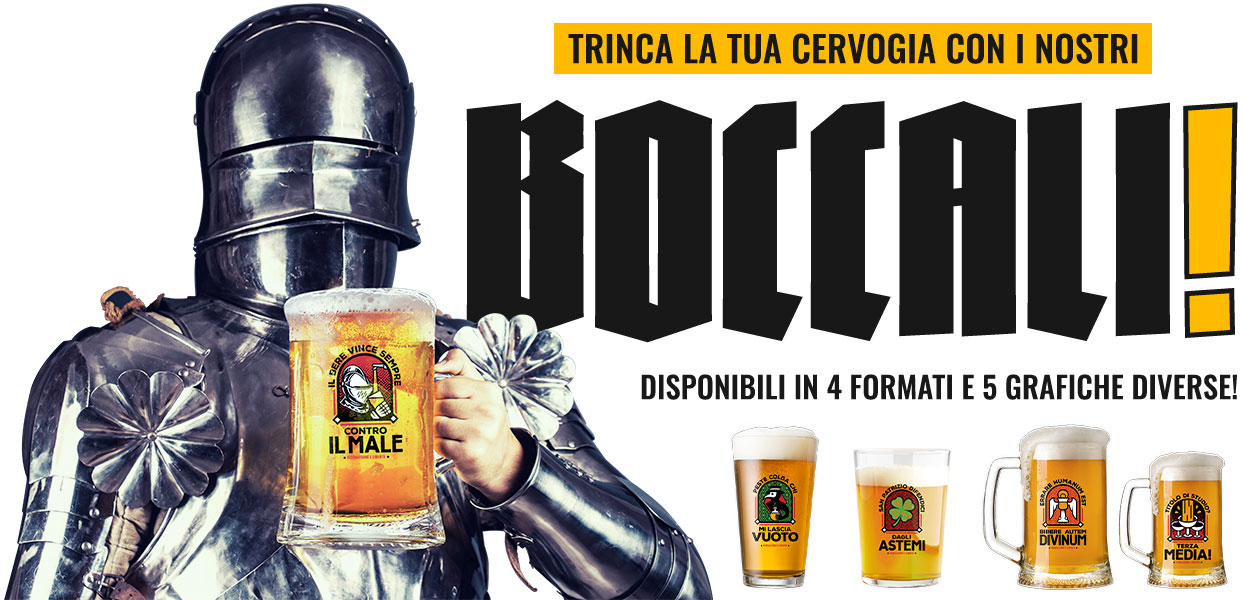 Boccali in 4 formati