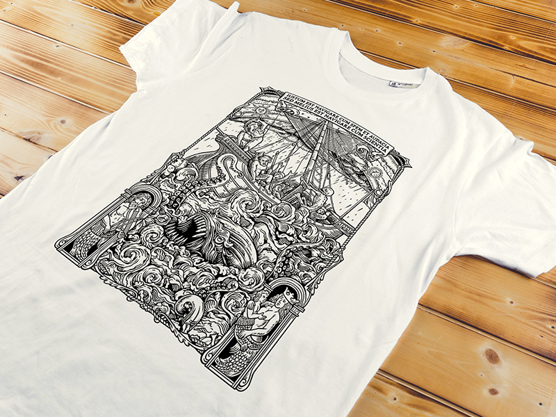 Kraken Shirt detail 2