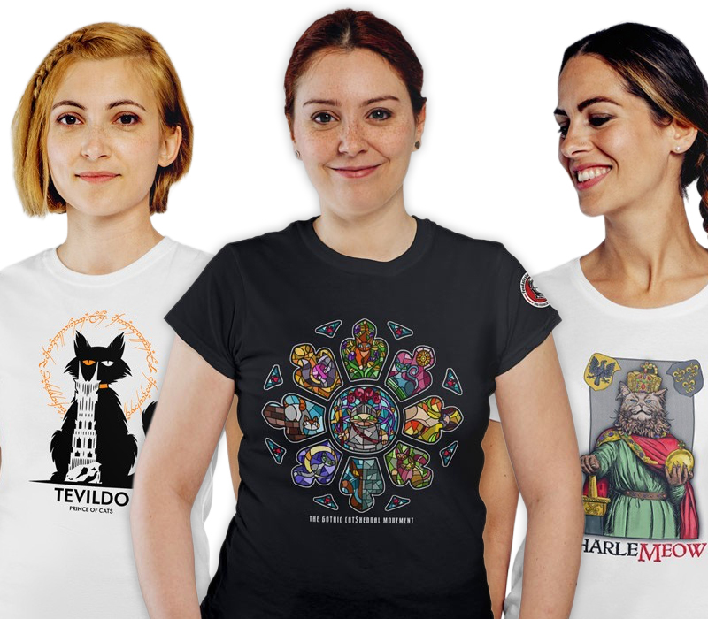 bundle tre casacche (Felini Vetrati, Charlemeow, Tevildo)