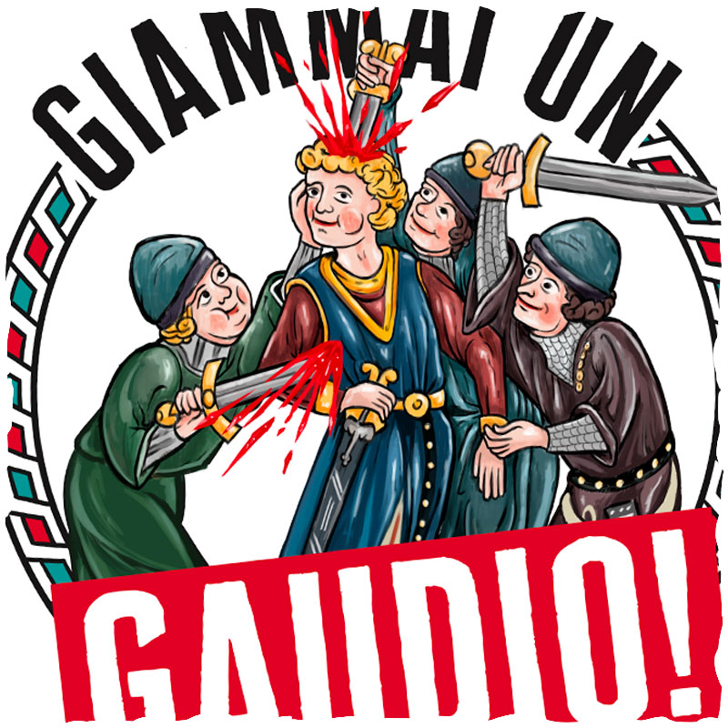 Dettaglio Tazza Giammai un Gaudio